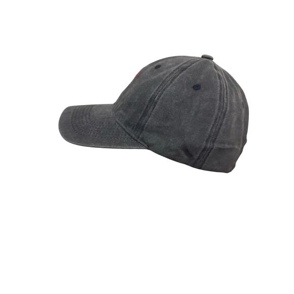 Adult Adjustable Tesla Gray Chambray Ballcap with Red Embroidered Logo NEW - Picture 6 of 7